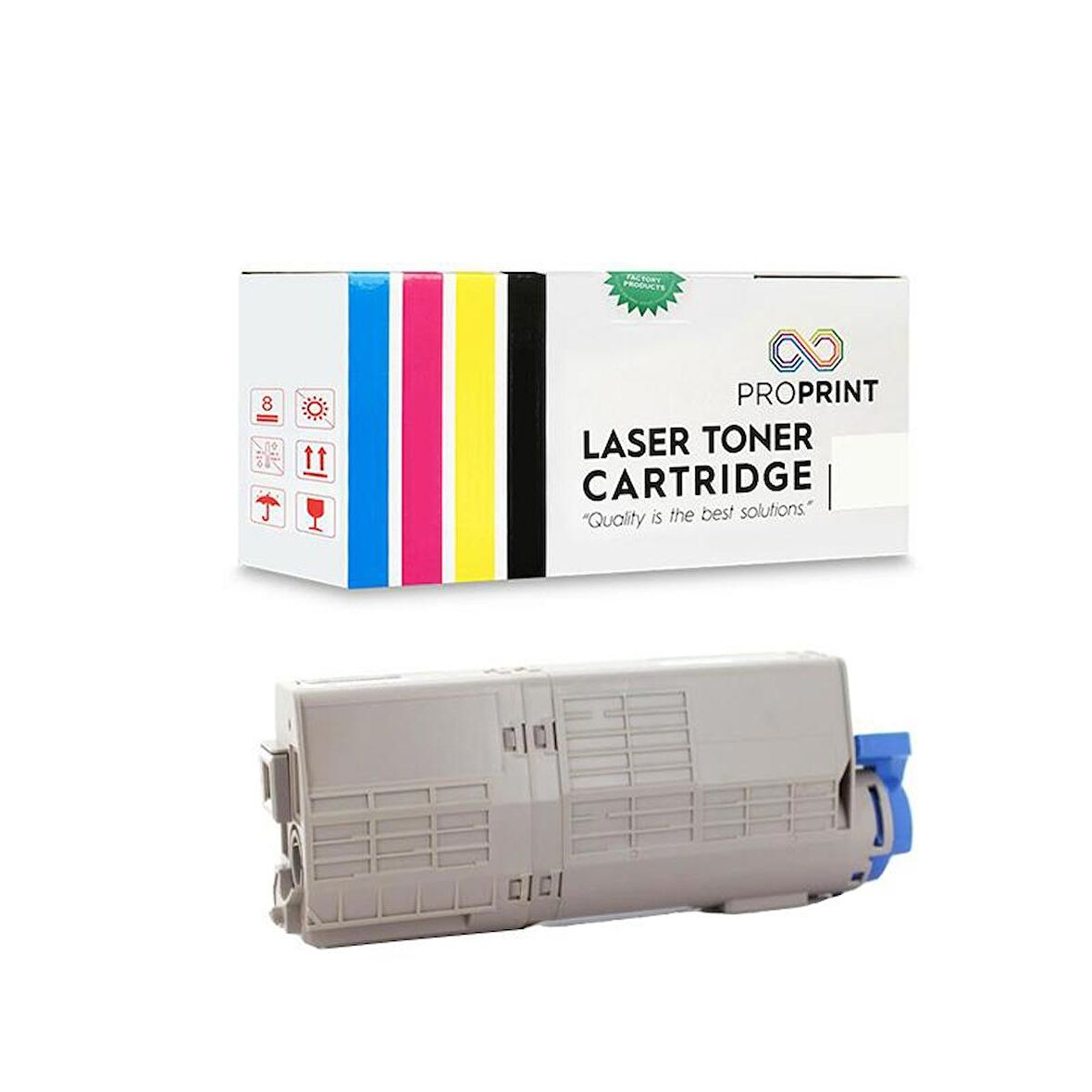 Proprint Oki C532-46490632 Siyah Muadil Toner - MC563dn