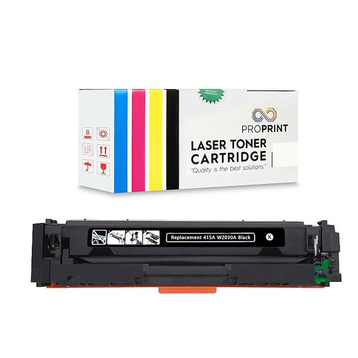 Proprint HP 415X-W2030X Siyah Muadil Toner Çipsiz-W1Y45A-W1A77A