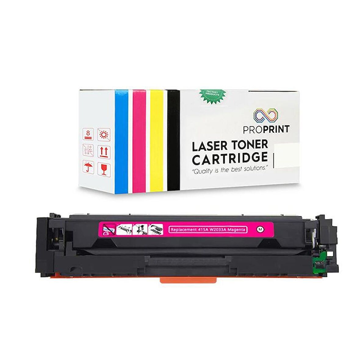 Proprint HP 415X-W2033X Kırmızı Muadil Toner Çipsiz-M479fdn