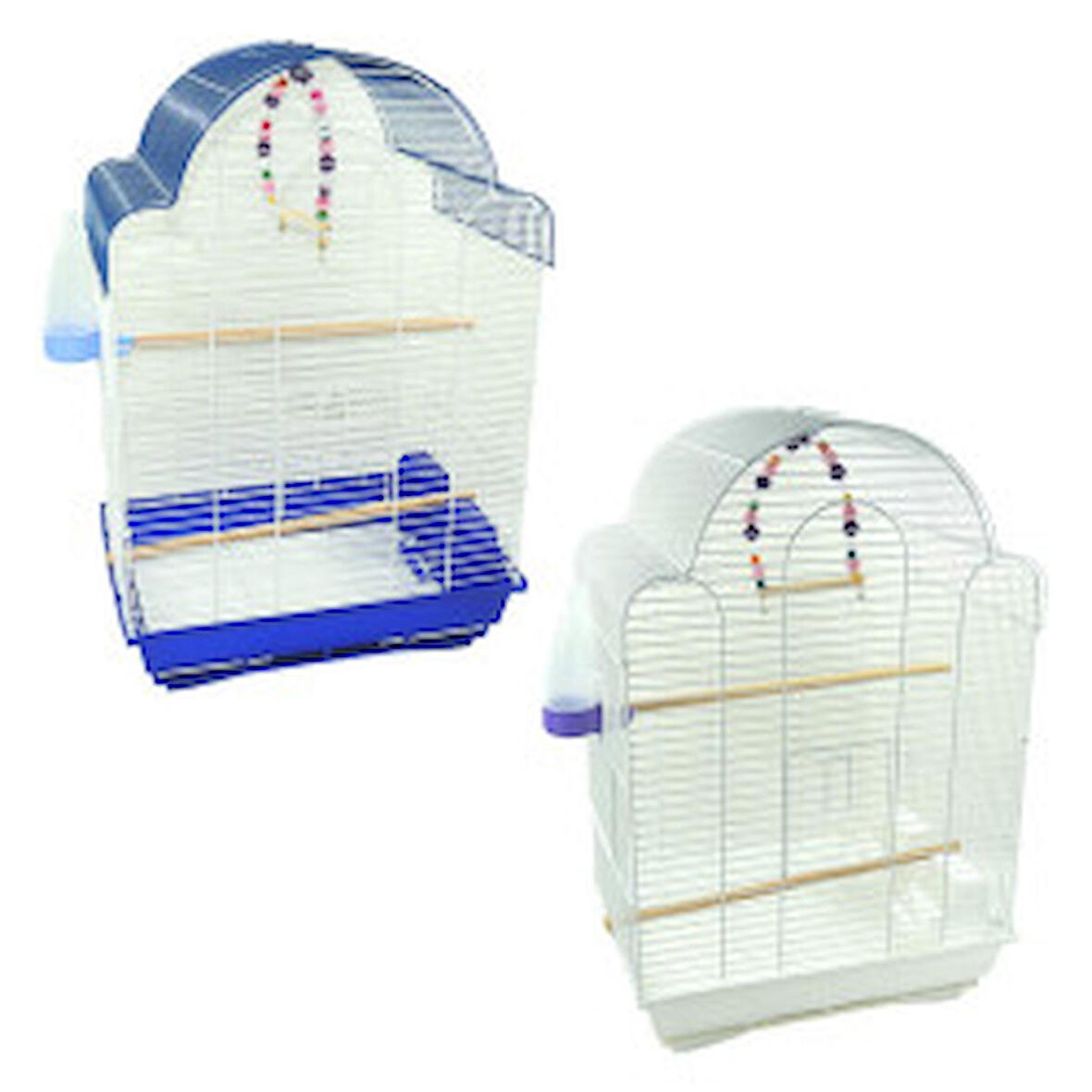 Kardelen Papağan Kafesi Beyaz Renkli Kafes Büyük Kafes 32/42/64