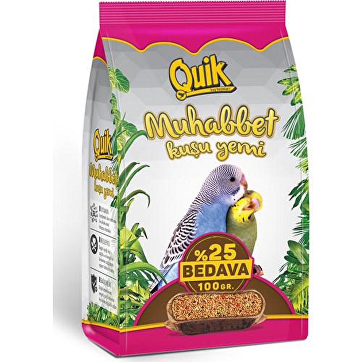 Quik Muhabbet Kuşu Yemi 500 Gr