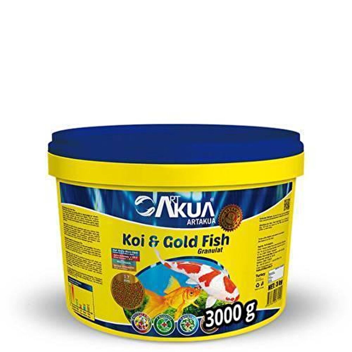 ArtAkua Koi ve Gold Fish Japon Balığı Yemi 100 Gr Açık