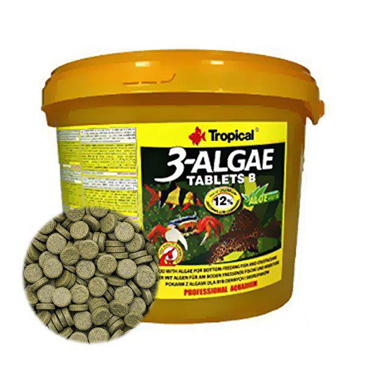 Tropical 3-Algae Tablets Kovadan Bölme 100 Tablet Bitkisel Tablet