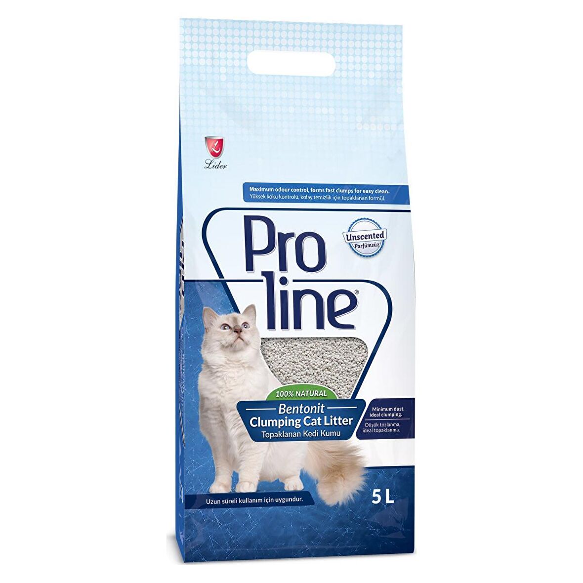 Proline Bentonıt Kokusuz Kedi Kumu 5 Lt