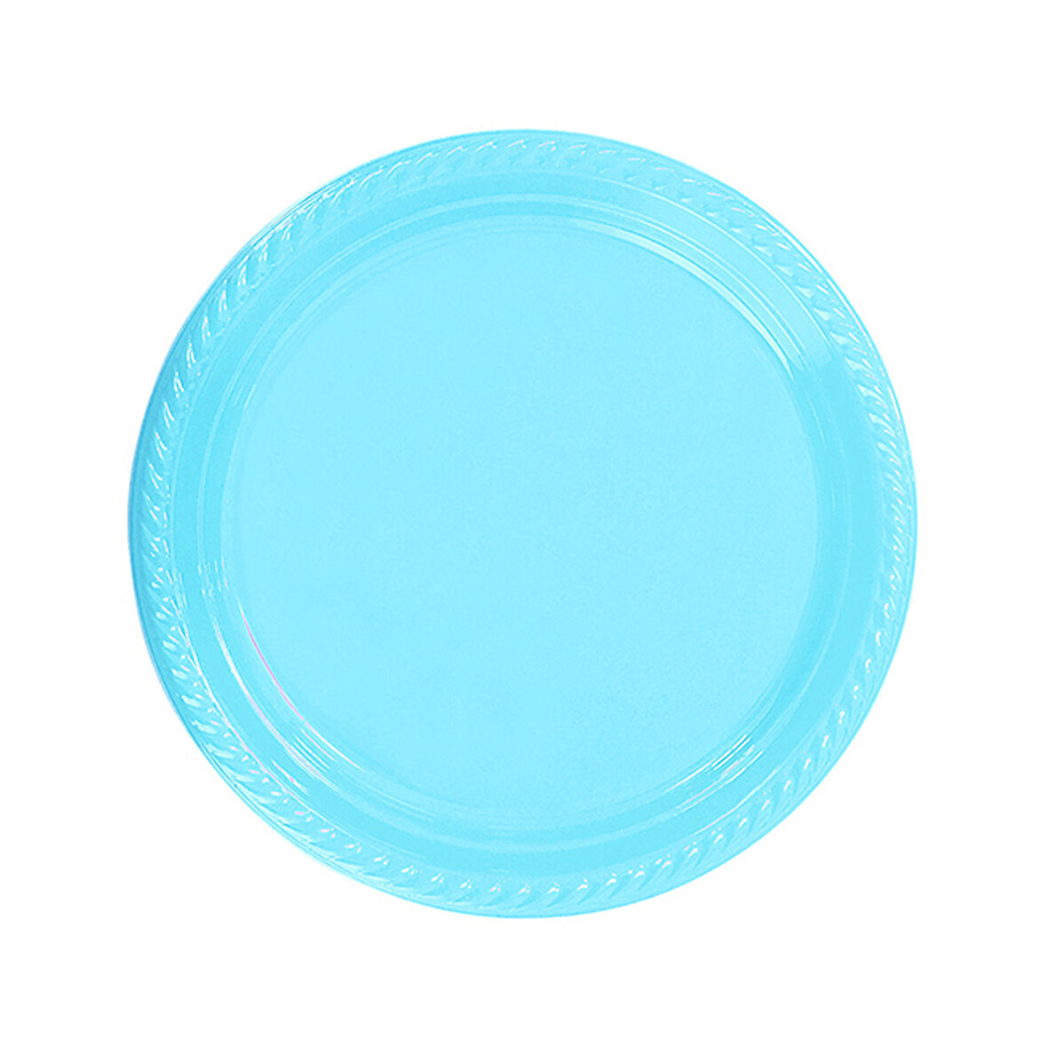 Tabak Plastik 22 Cm (25 Adet)  Mavi