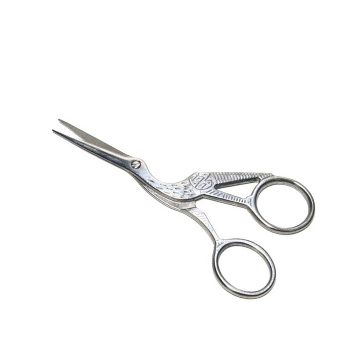 Metal  Makas Sade Süslenmemiş Kuğu Modeli Söz Nişan Makası   Gümüş