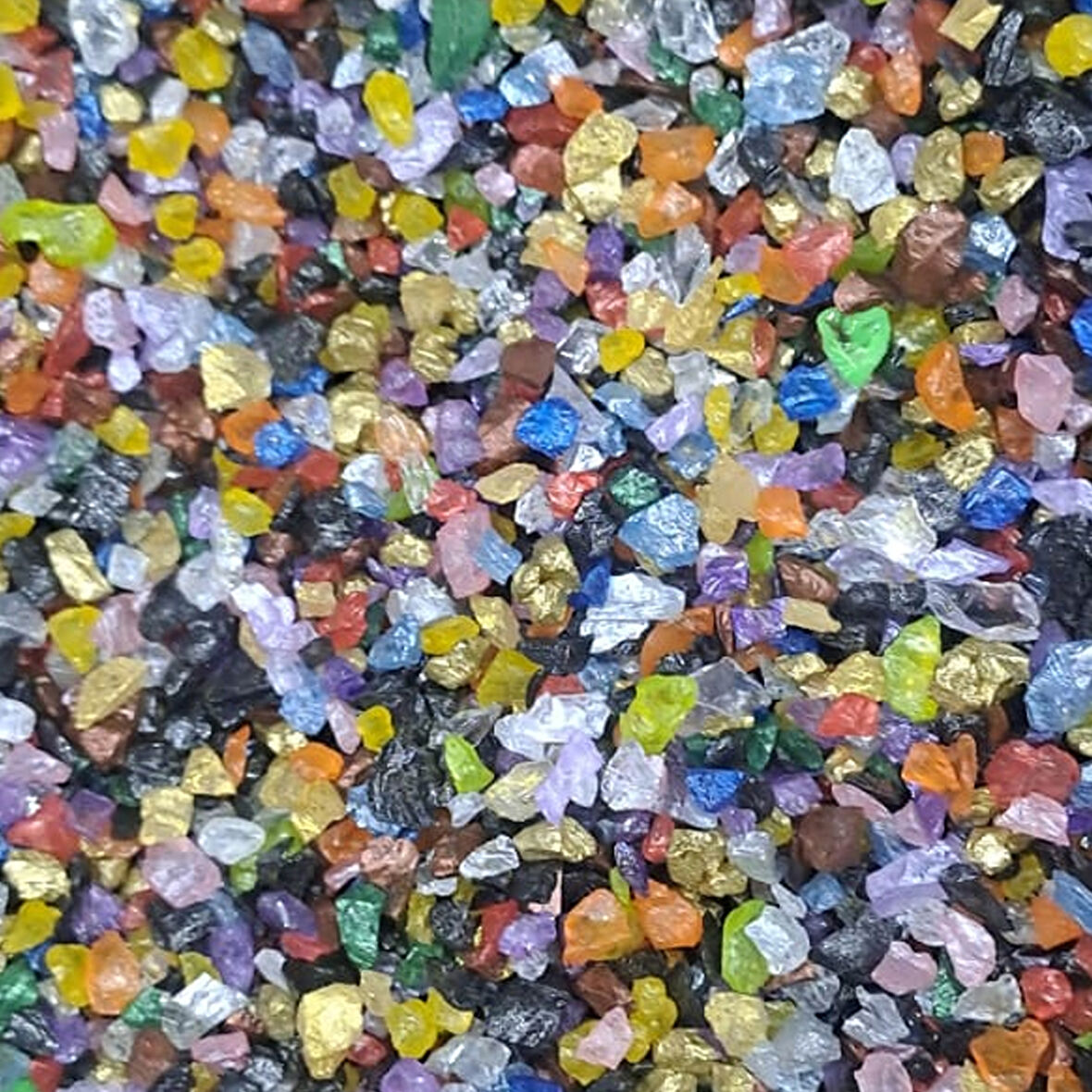 Epoksi Mum Dekoratif 2-4 MM Arlığında Gerçek Cam Kırığı (50 GR)  Karışık Renk