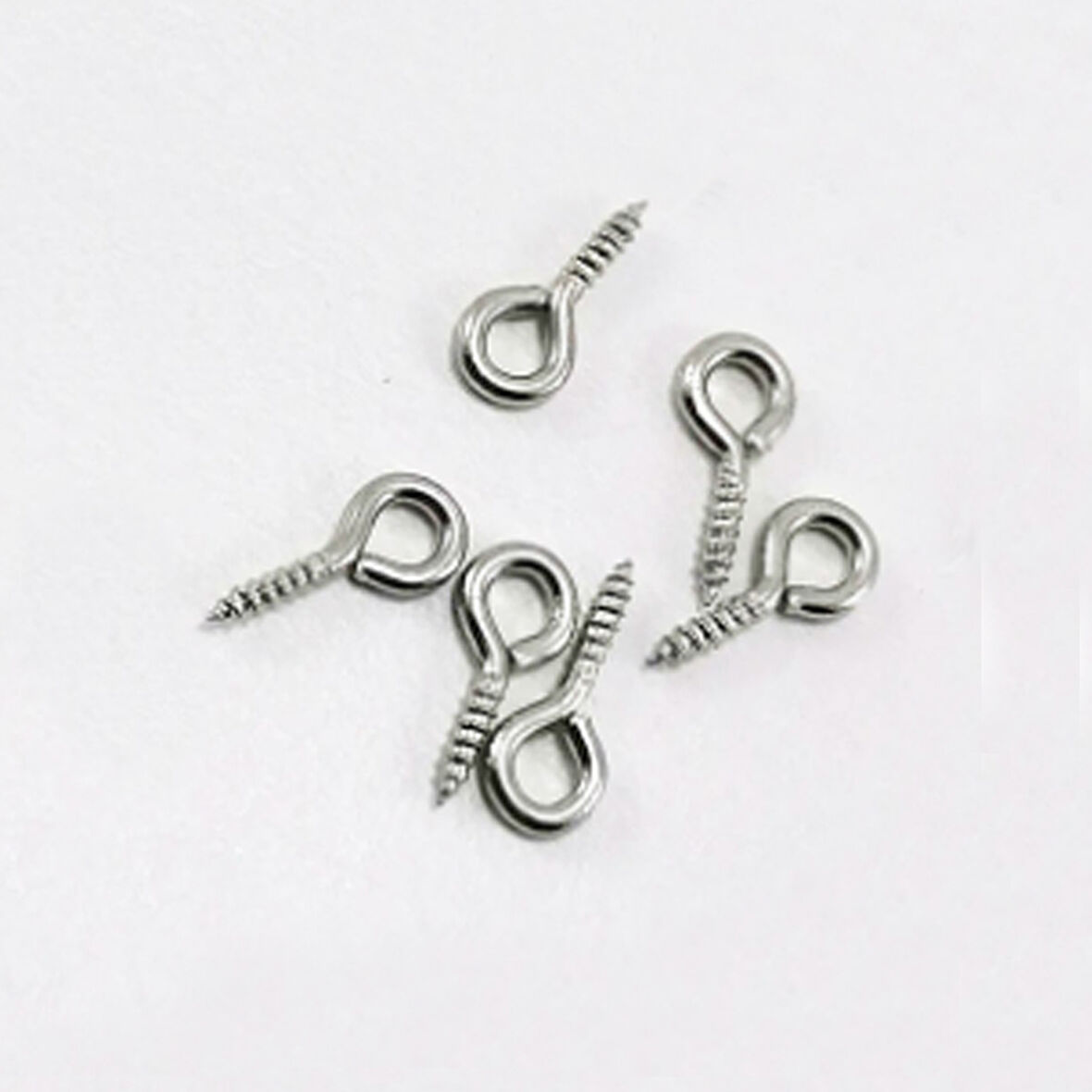 Metal Takı Ve Obje Halkası Vidalı  1 CM  (1000 Adet)  Gümüş