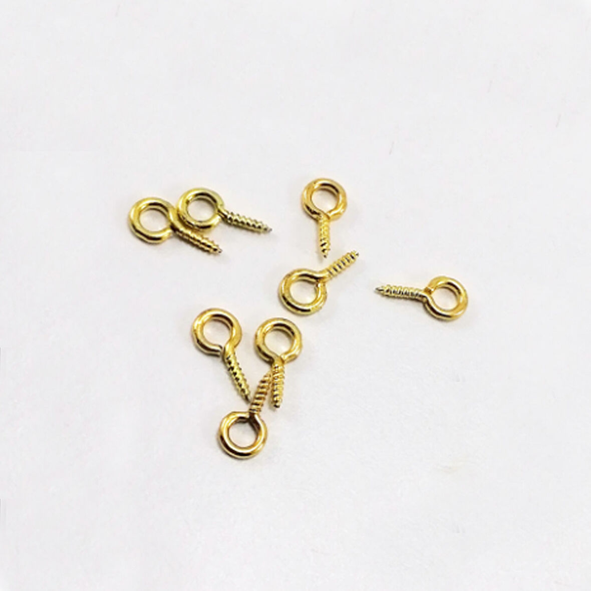 Metal Takı Ve Obje Halkası Vidalı  1 CM  (1000 Adet)  Altın