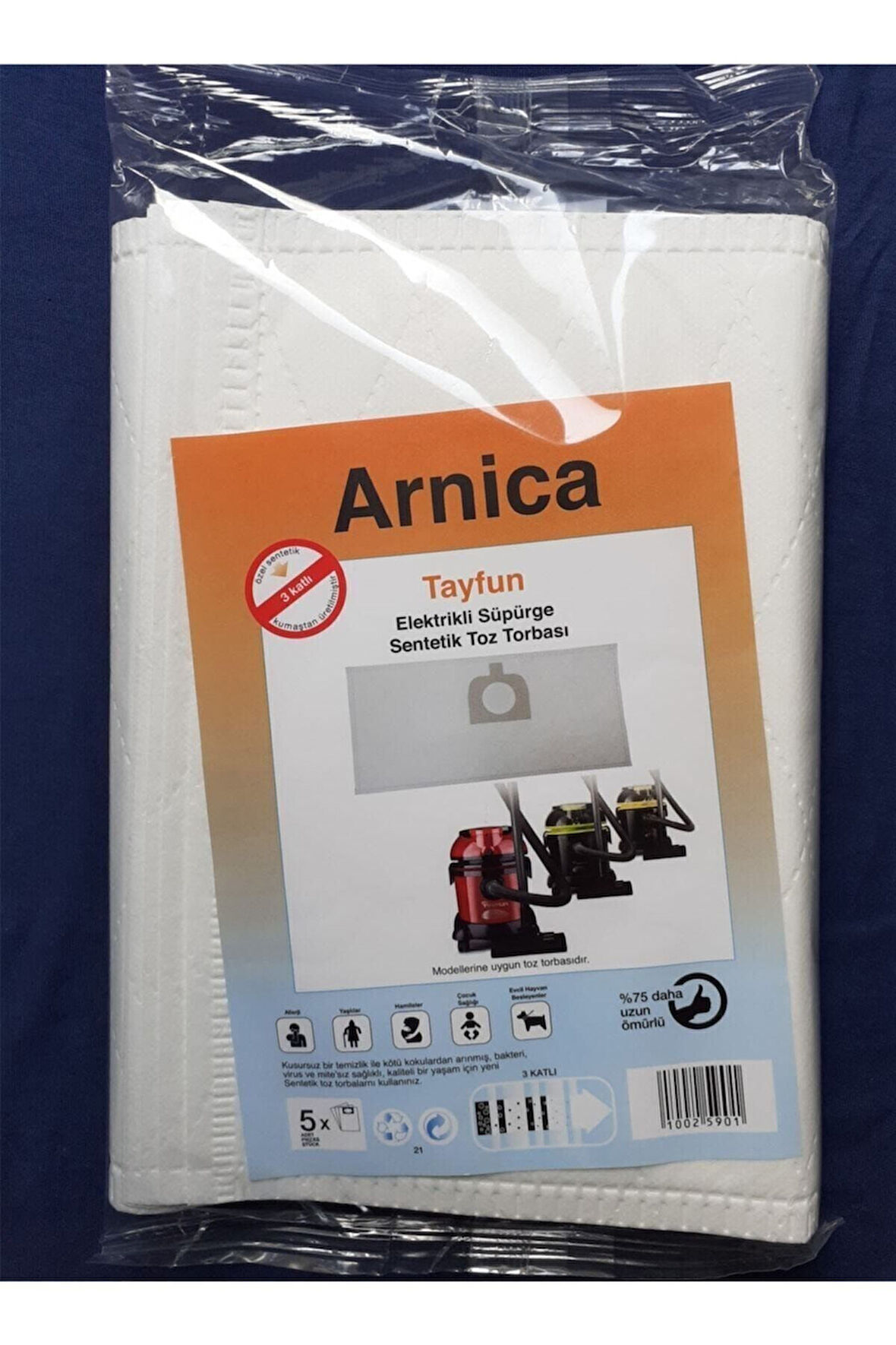 Magic Bags | Arnica Tayfun Süpürge Toz Torbası Bez 5 Adet