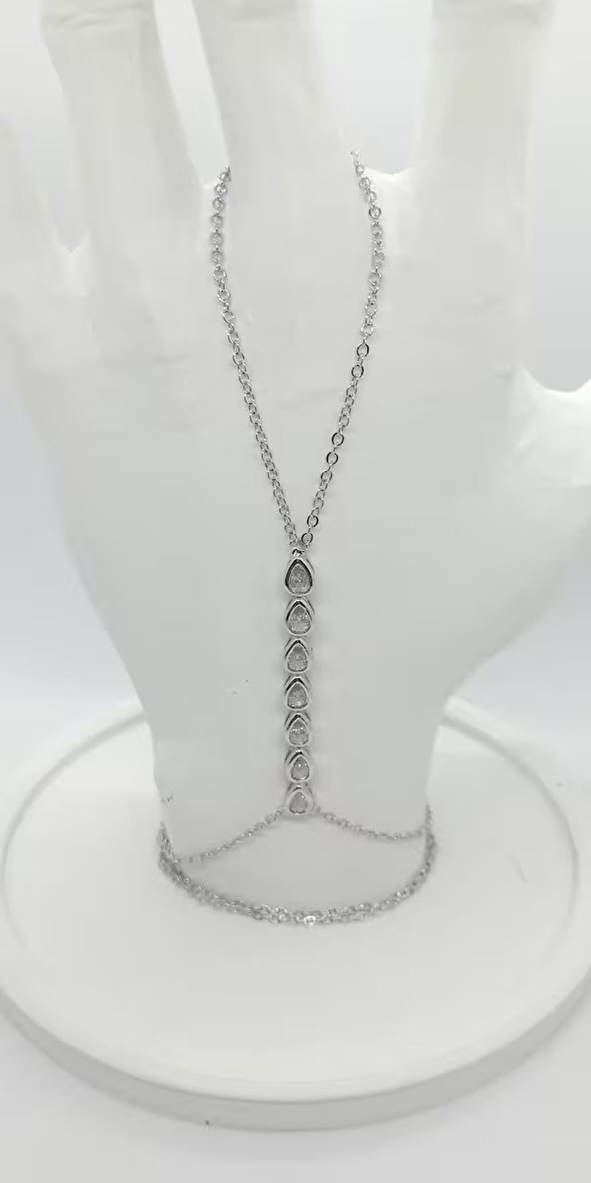 Silver Renk Damla Taşlı Şahmeran