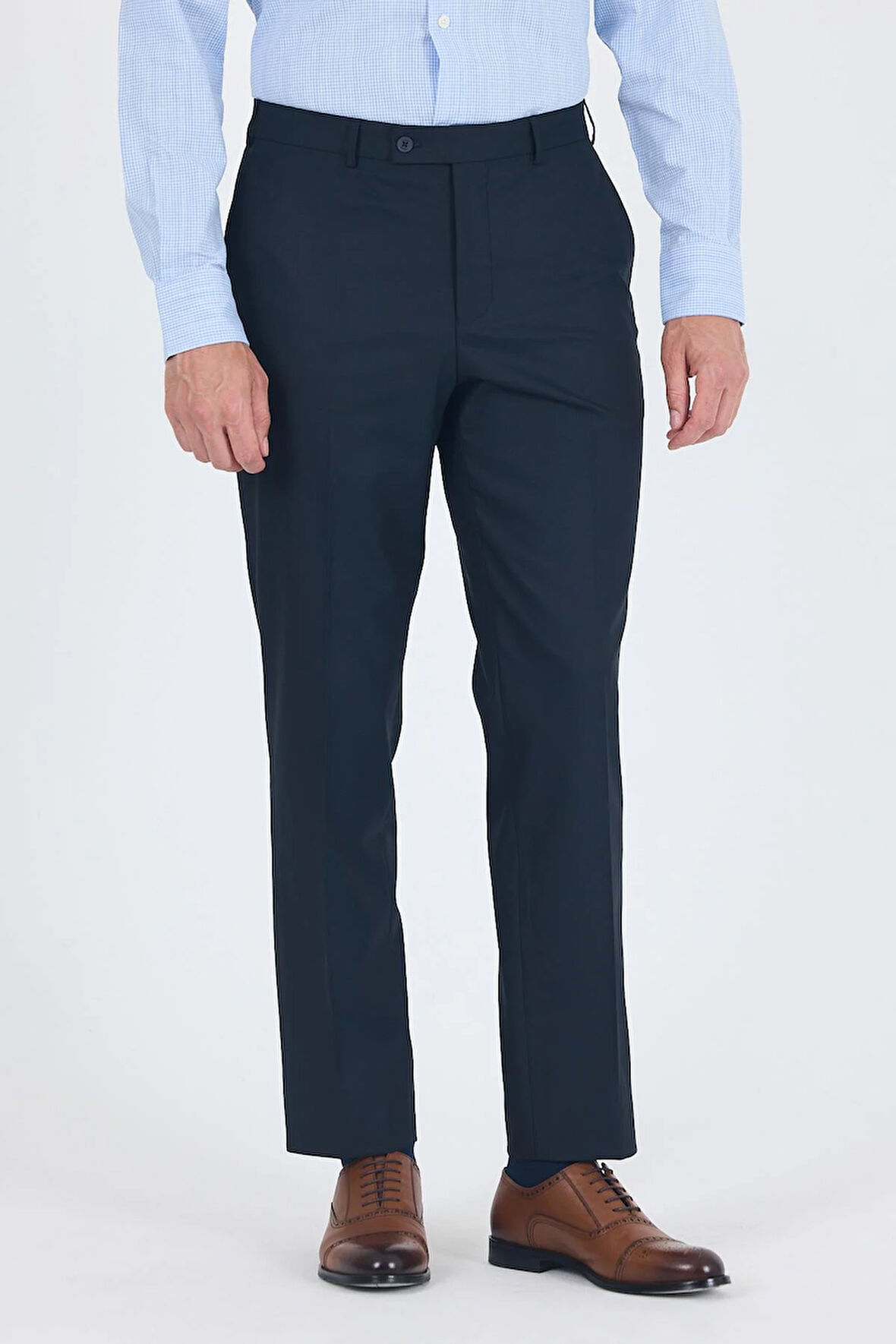 Lacivert Esnek Yandan Cepli Comfort Fit Classic Pantolon 1003250005