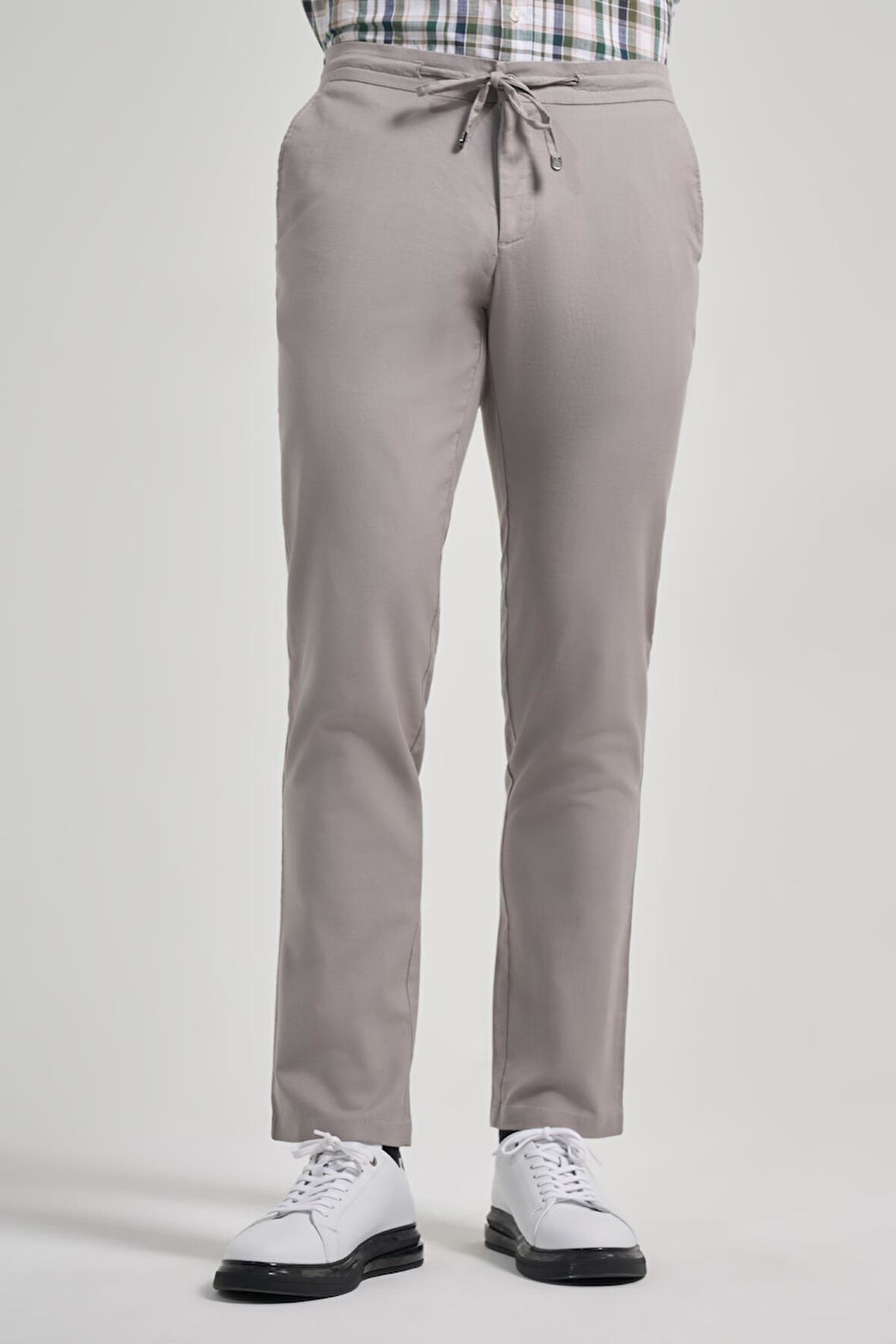 Taş Rengi Pamuklu Yandan Cepli Casual Comfort Fit Jogger Pantolon 1003250110