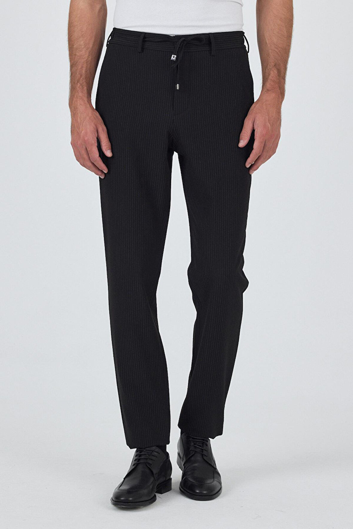 Siyah Esnek Yandan Cepli Casual Comfort Fit Jogger Pantolon 1003250117