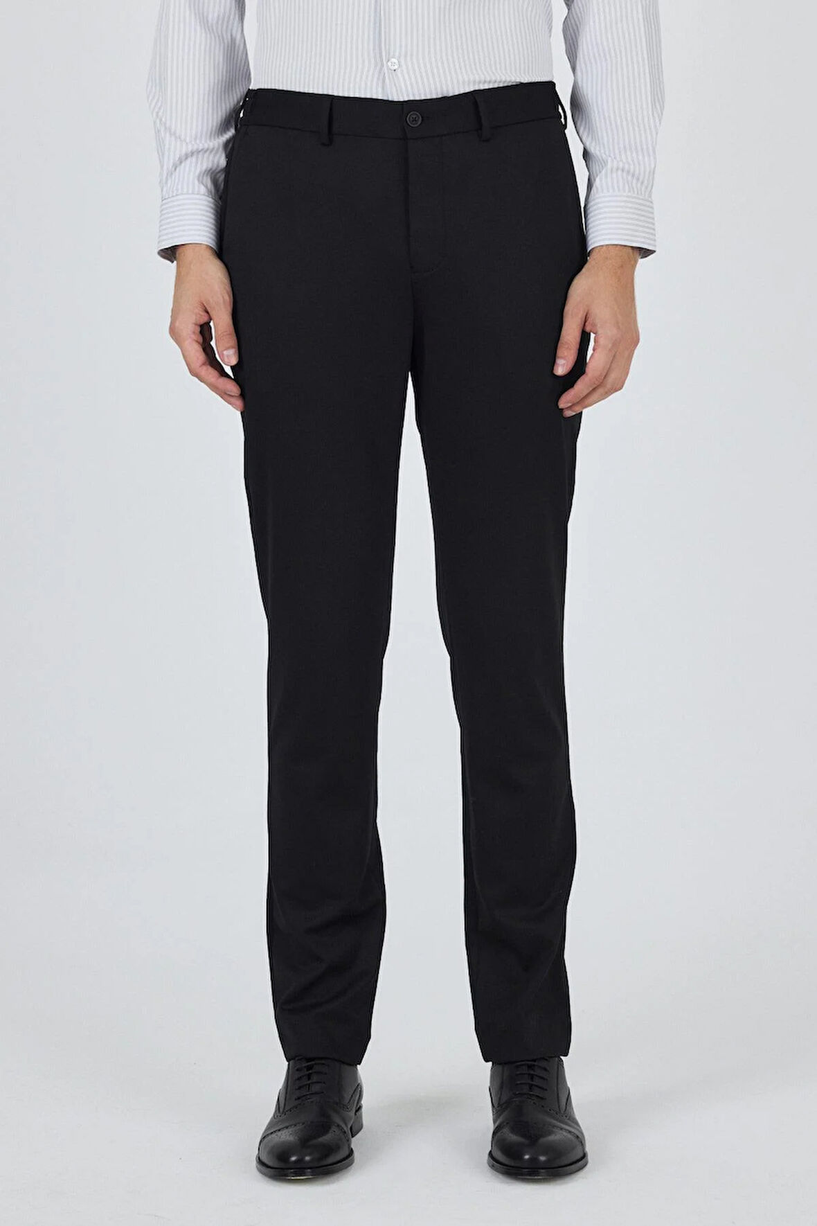 Siyah Esnek Yandan Cepli Casual Slim Fit Jogger Pantolon 1003250157