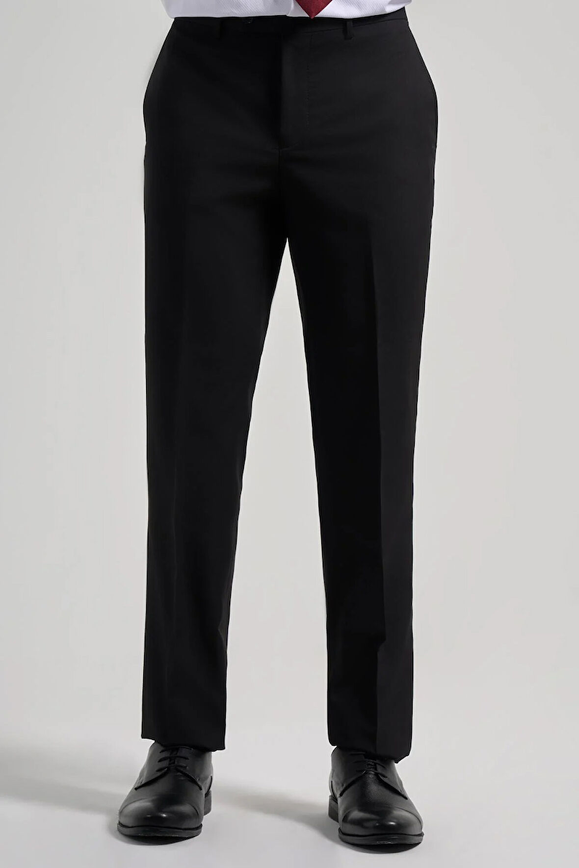 Siyah Esnek Yandan Cepli Comfort Fit Classic Pantolon 1003250159