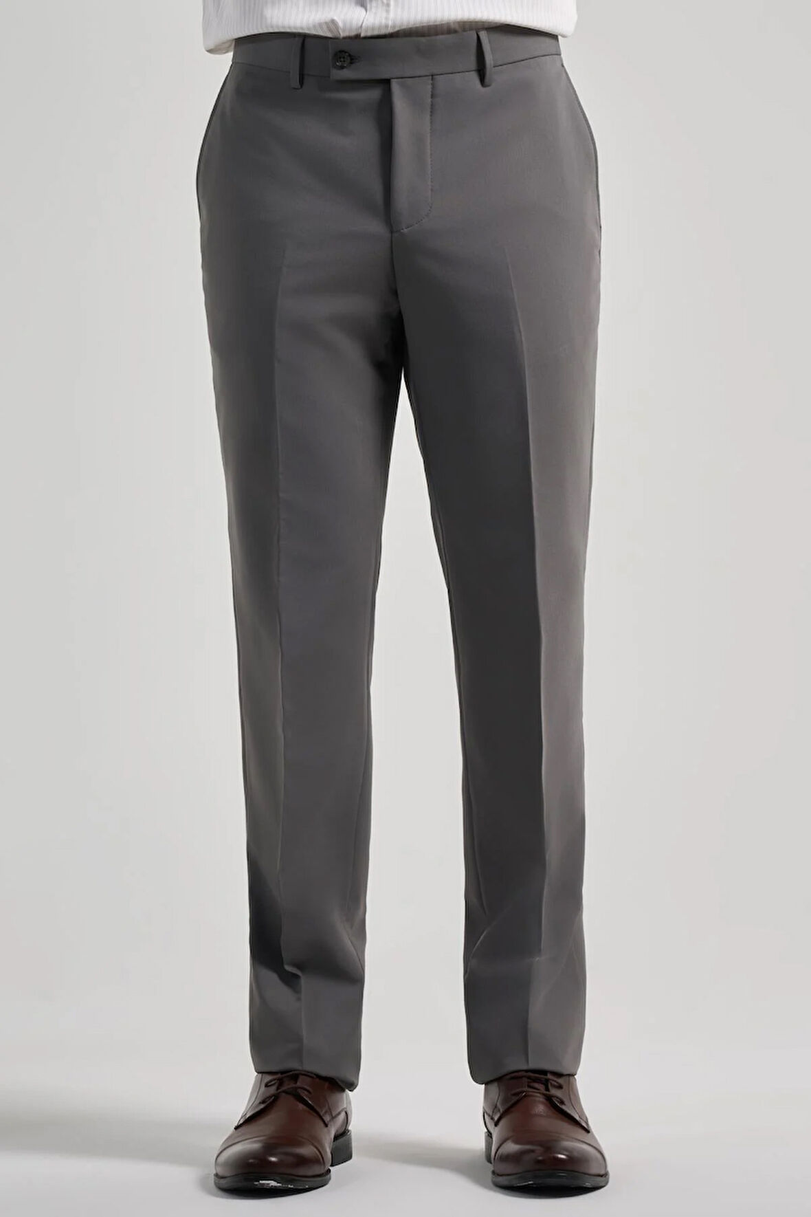 Koyu Antrasit Esnek Yandan Cepli Comfort Fit Classic Pantolon 1003250159