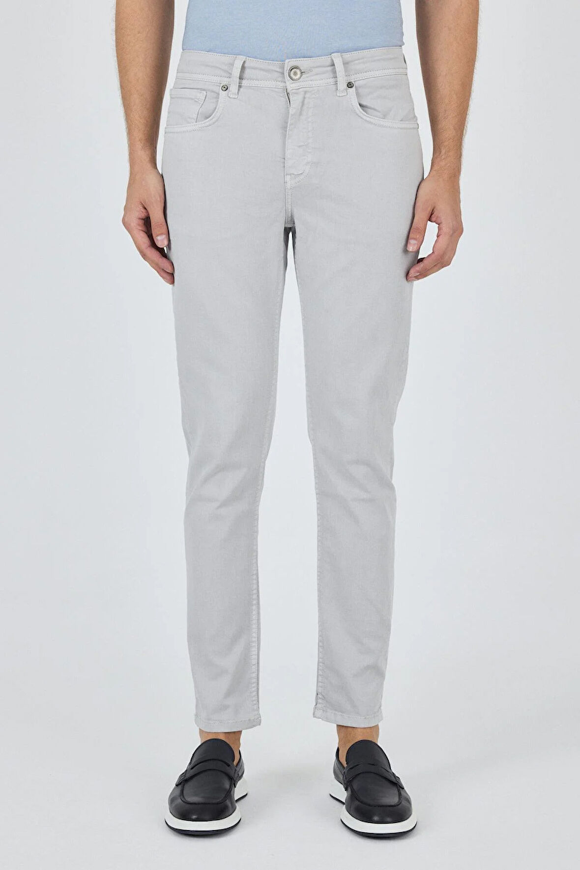 Taş Rengi Pamuklu 5 Cep Casual Slim Fit 5 Cep Pantolon 1003250318