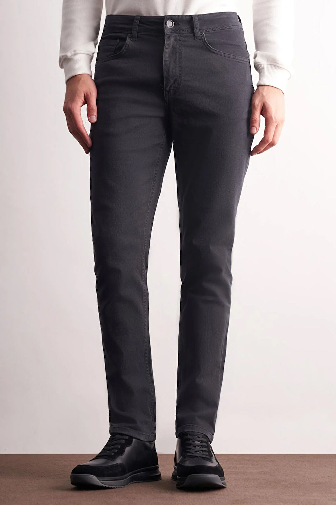 Antrasit 5 Cep Casual Slim Fit Pamuklu 5 Cep Pantolon 1003255318