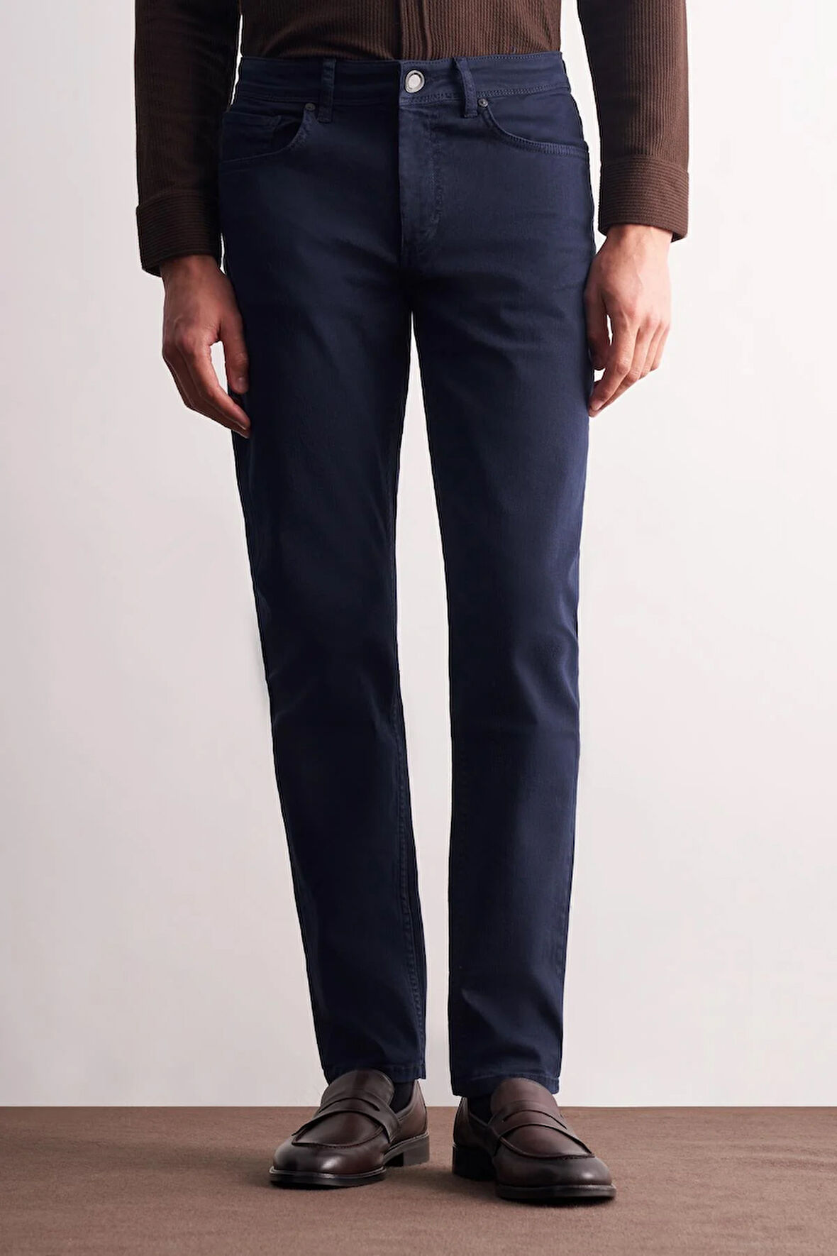 Lacivert 5 Cep Casual Slim Fit Pamuklu 5 Cep Pantolon 1003255318