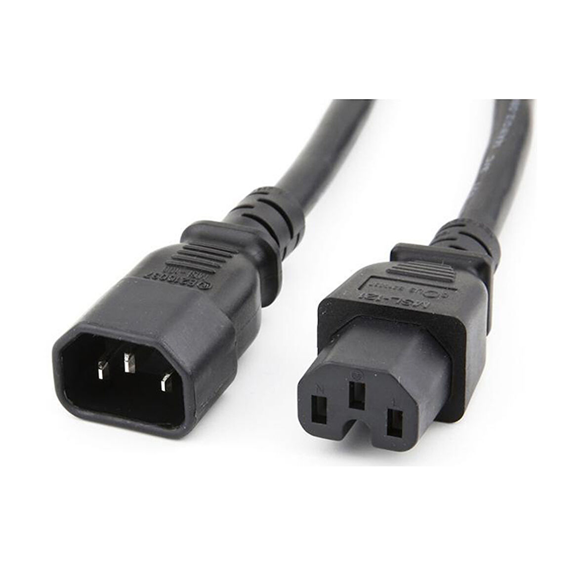 C14-C15 Soketli 3x1mm. 1 Metre Power-Güç Kablosu
