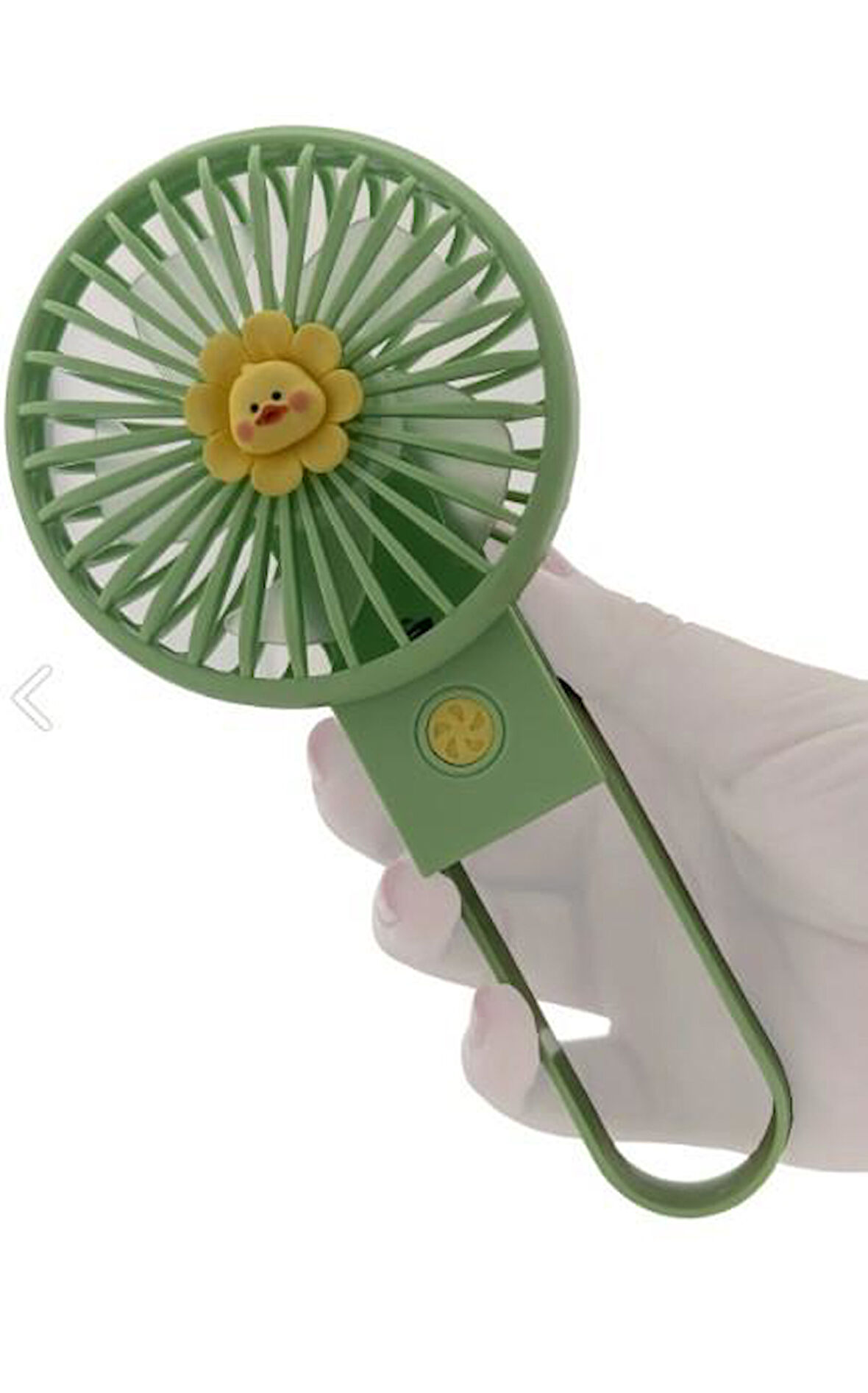 Şarjlı Taşınabilir Mini USB Fan Led Işıklı Masa Üstü 3 Kademeli Mini Vantilatör Soğutucu