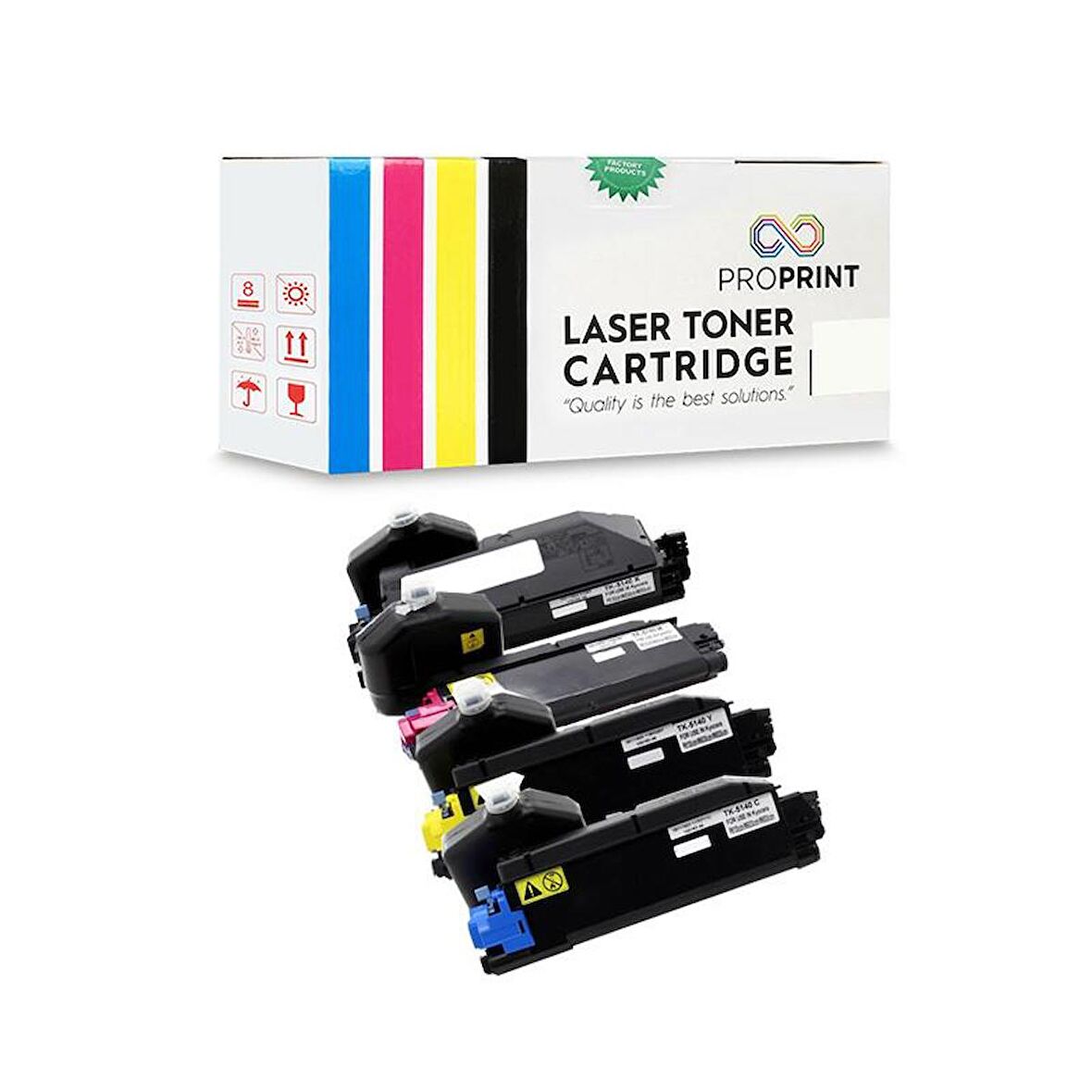 Kyocera TK-5140 Muadil Toner Seti CMYK -M6030cdn-M6530cdn