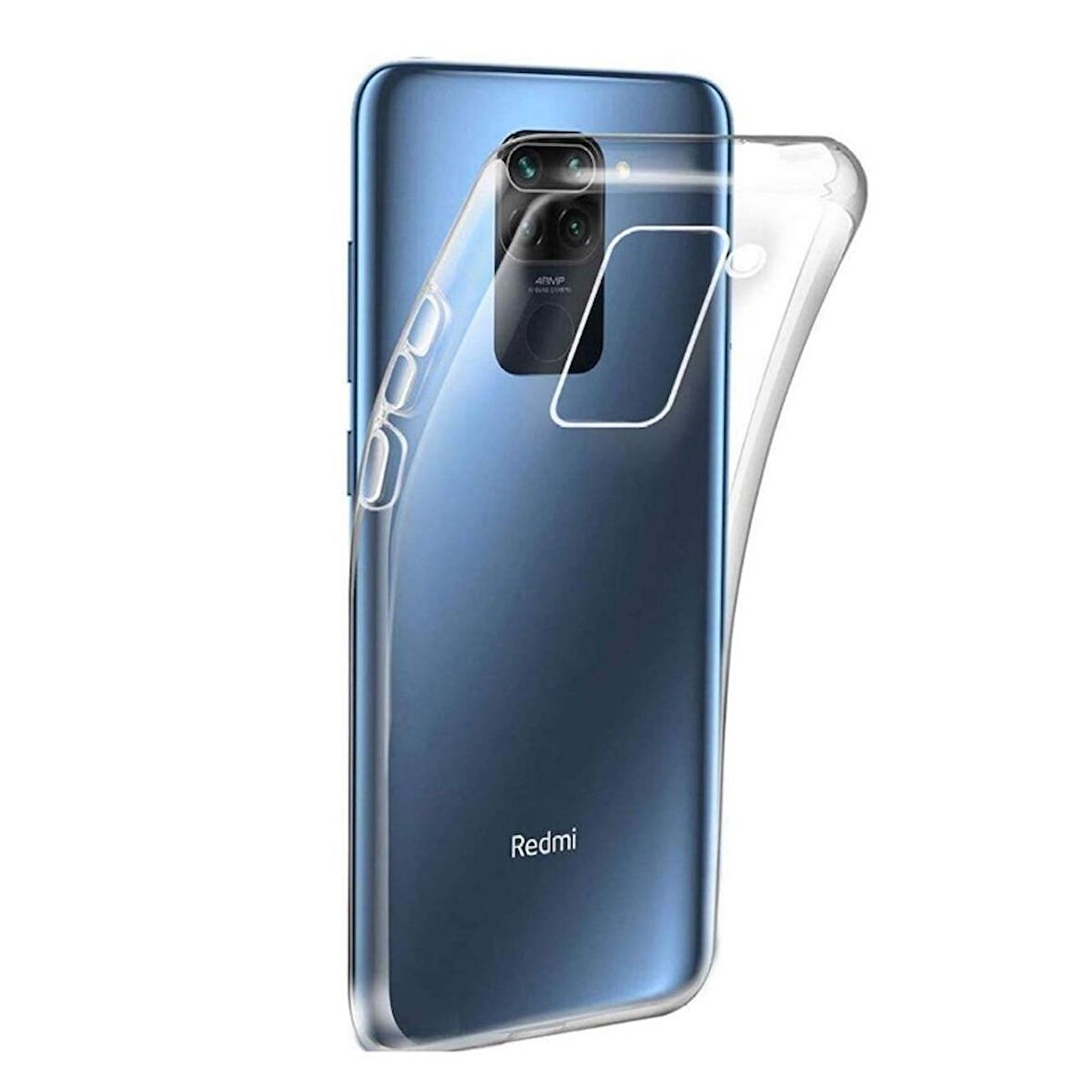 Gpack Xiaomi Redmi Note 9 Kılıf Süper Silikon KorumaNano Glass