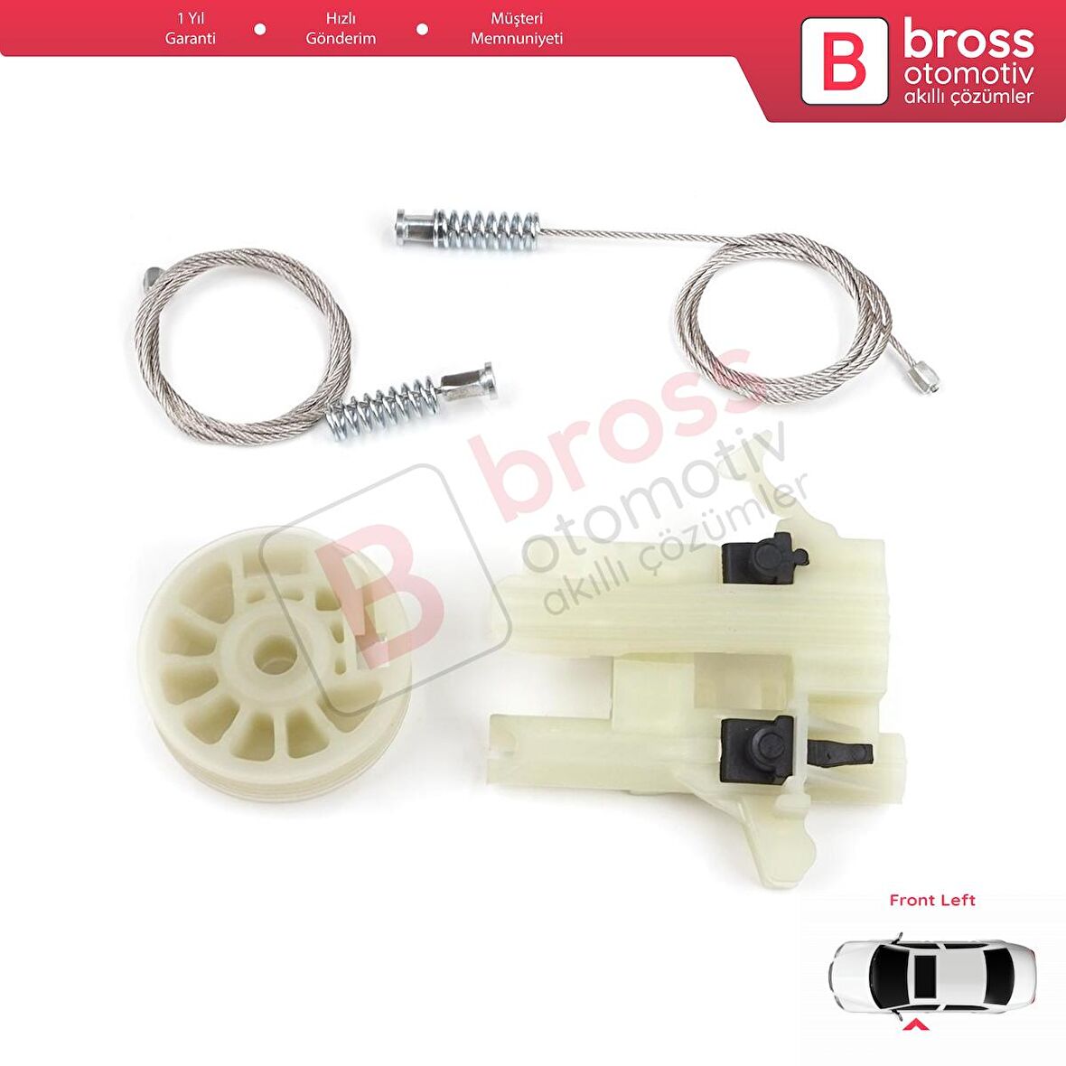 Fiat 500 2007-On 2/3 Kapı Hatchback Cabrio 68070267AD İçin Elektrikli Ön Sol Cam Kriko Tamir Seti