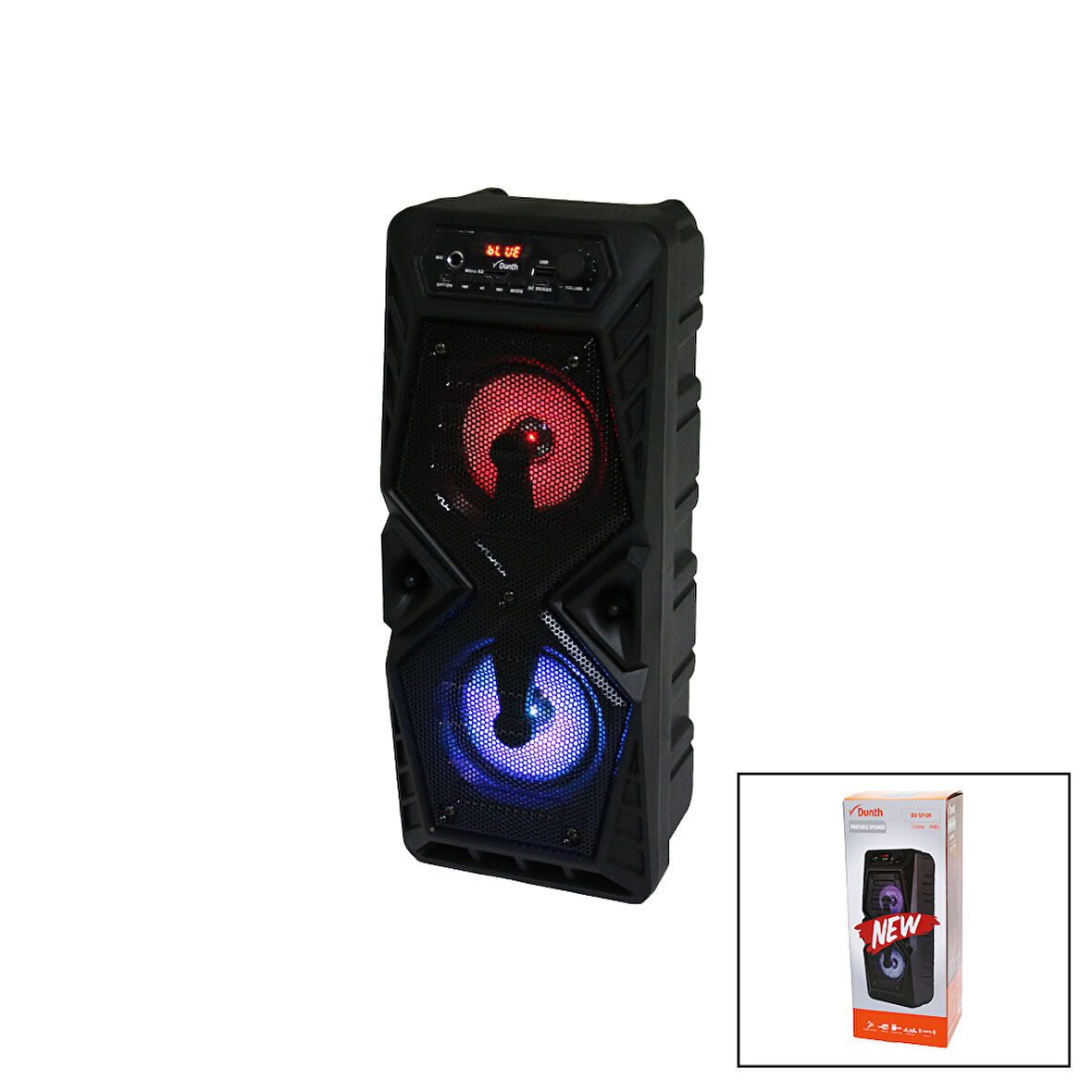 SD/USB/FM/AUX GİRİŞLİ ŞARJLI BLUETOOTH SPEAKER 2200W DU-SP109 