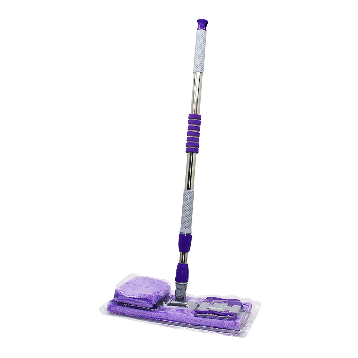 130CM SAPLI 360° DÖNER SAPLI PALET MOP - M.FİBER PASPAS YEDEK BEZLİ DUVAR SİLME MOP 