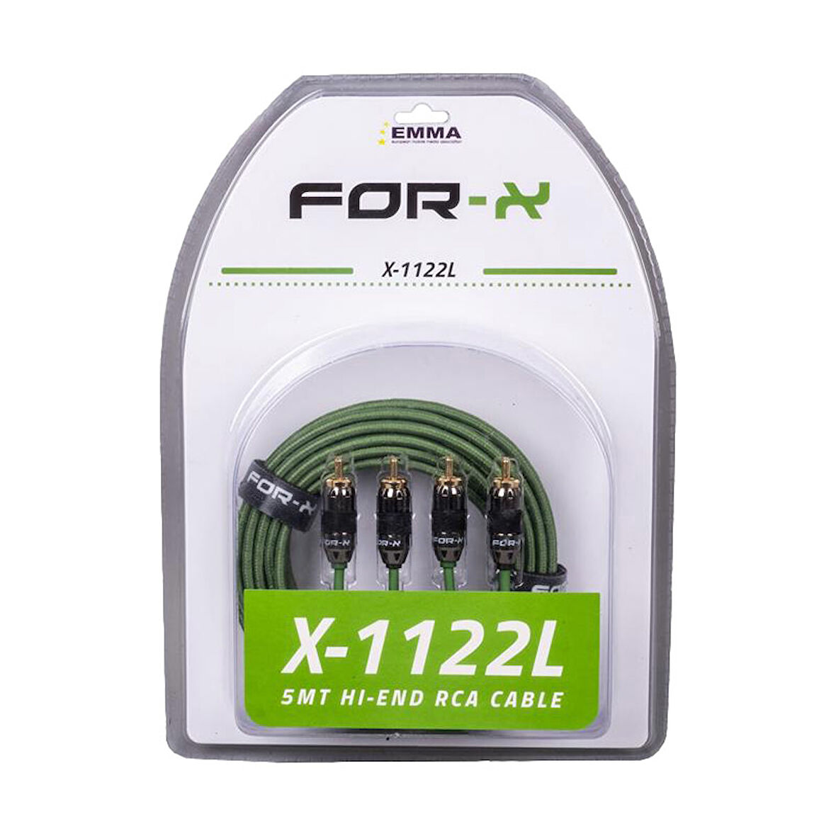 FORX X-1122L 2 RCA + 2 RCA BAKIR 5 METRE KABLO 