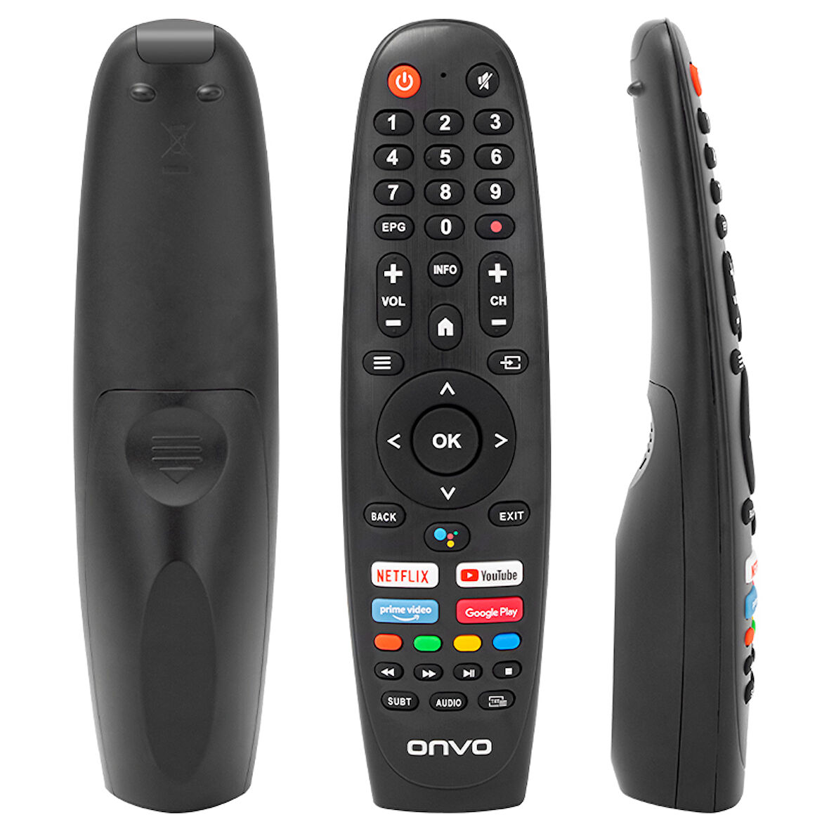 ONVO-PROFİLO-SABA NETFLIX-YOUTUBE-GOOGLE PLAY-PRIME VIDEO TUŞLU SES KOMUTLU LCD-LED TV KUMANDA 