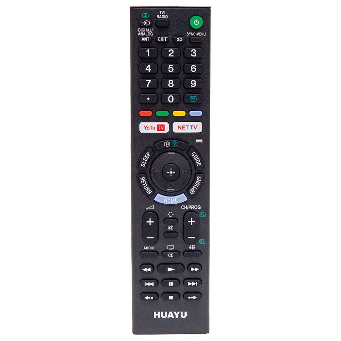 HUAYU KL RM-L1370 SONY YOUTUBE - NETFLIX TUŞLU LCD-LED TV BLİSTERLİ KUMANDA * RMT-TX202P 