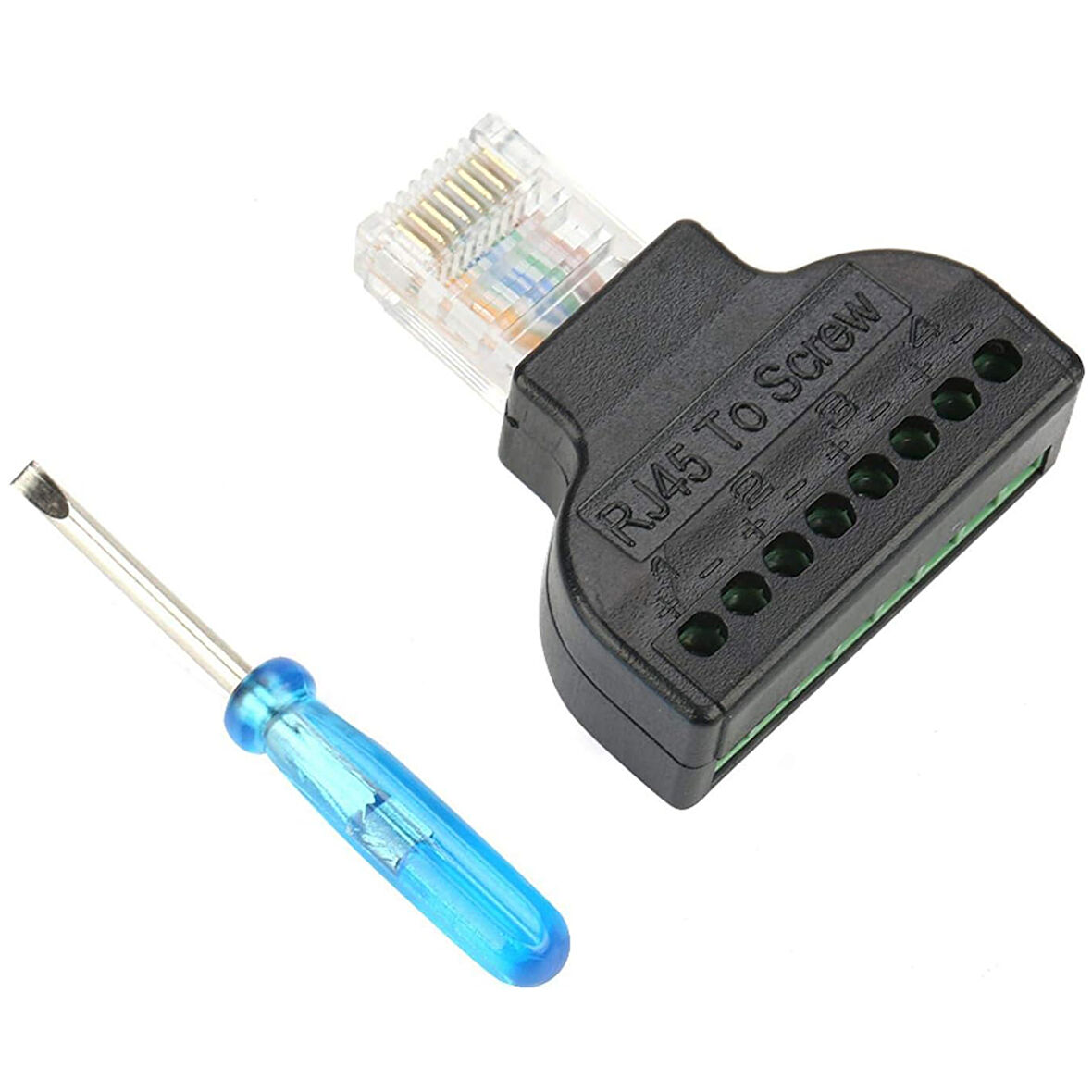 RJ45 TO 8 PİN SCREW TERMİNAL ÇEVİRİCİ 