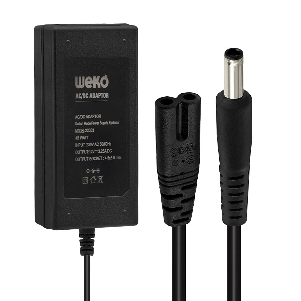 12 VOLT 3.25 AMPER 4.5X3.0MM UÇLU NOTEBOOK ADAPTÖR YERLİ ÜRETİM 