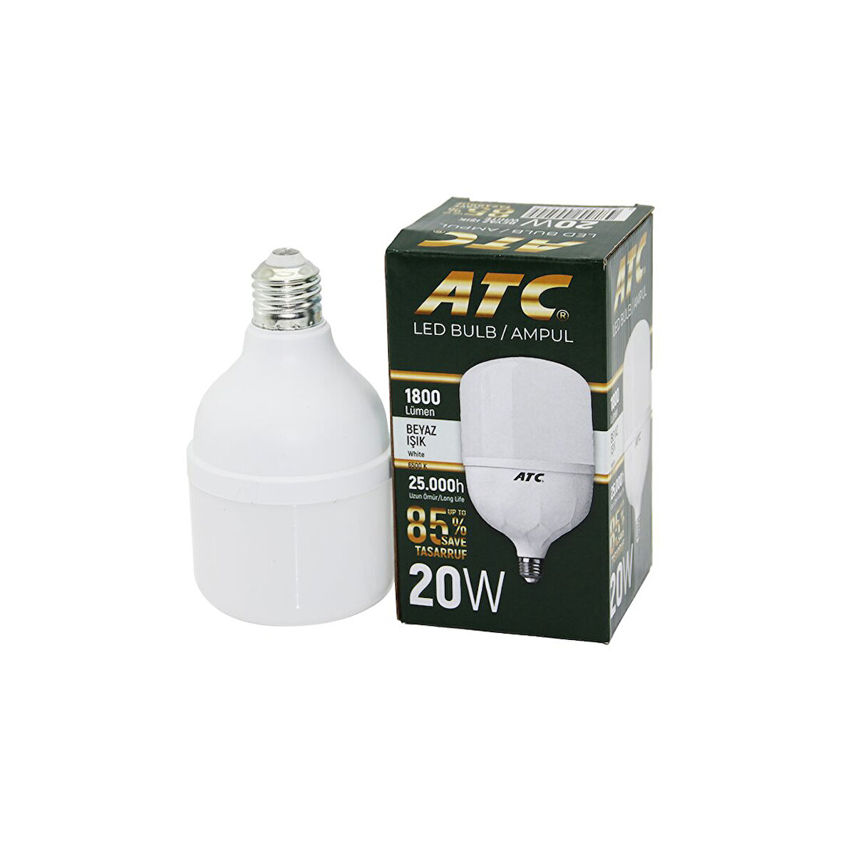 ATC-LW-20W  20W E27 TORCH LED BULB AMPUL BEYAZ 1800 LÜMEN - 25.000h (4694)