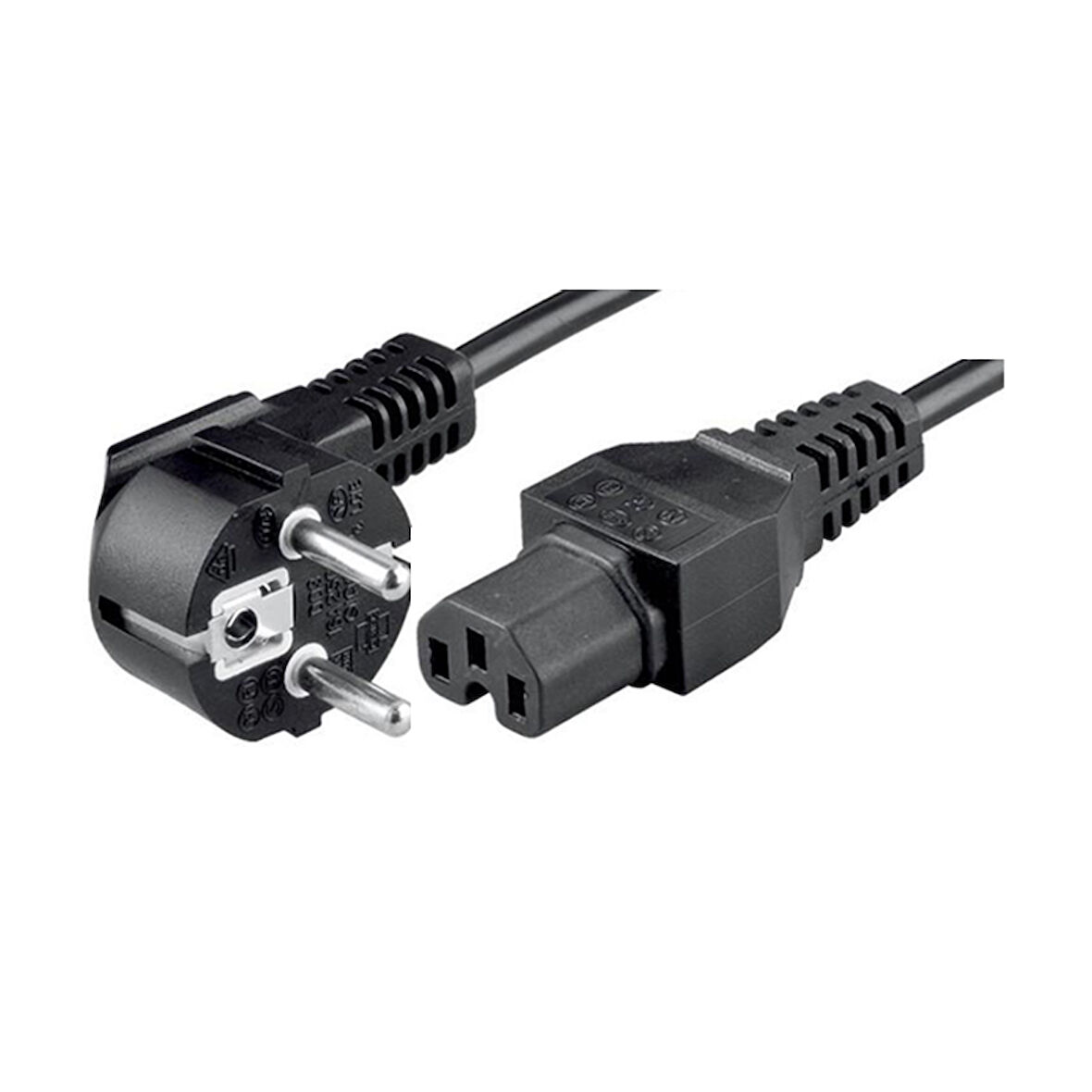 C15-Schuko Soketli 3x1mm. 2 Metre Power-Güç Kablosu