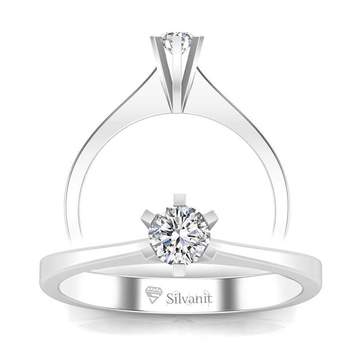 0,15 Karat Pırlanta Tektaş Yüzük