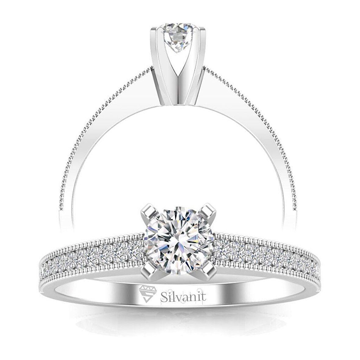 0,40 Karat Pırlantalı Tektaş Yüzük