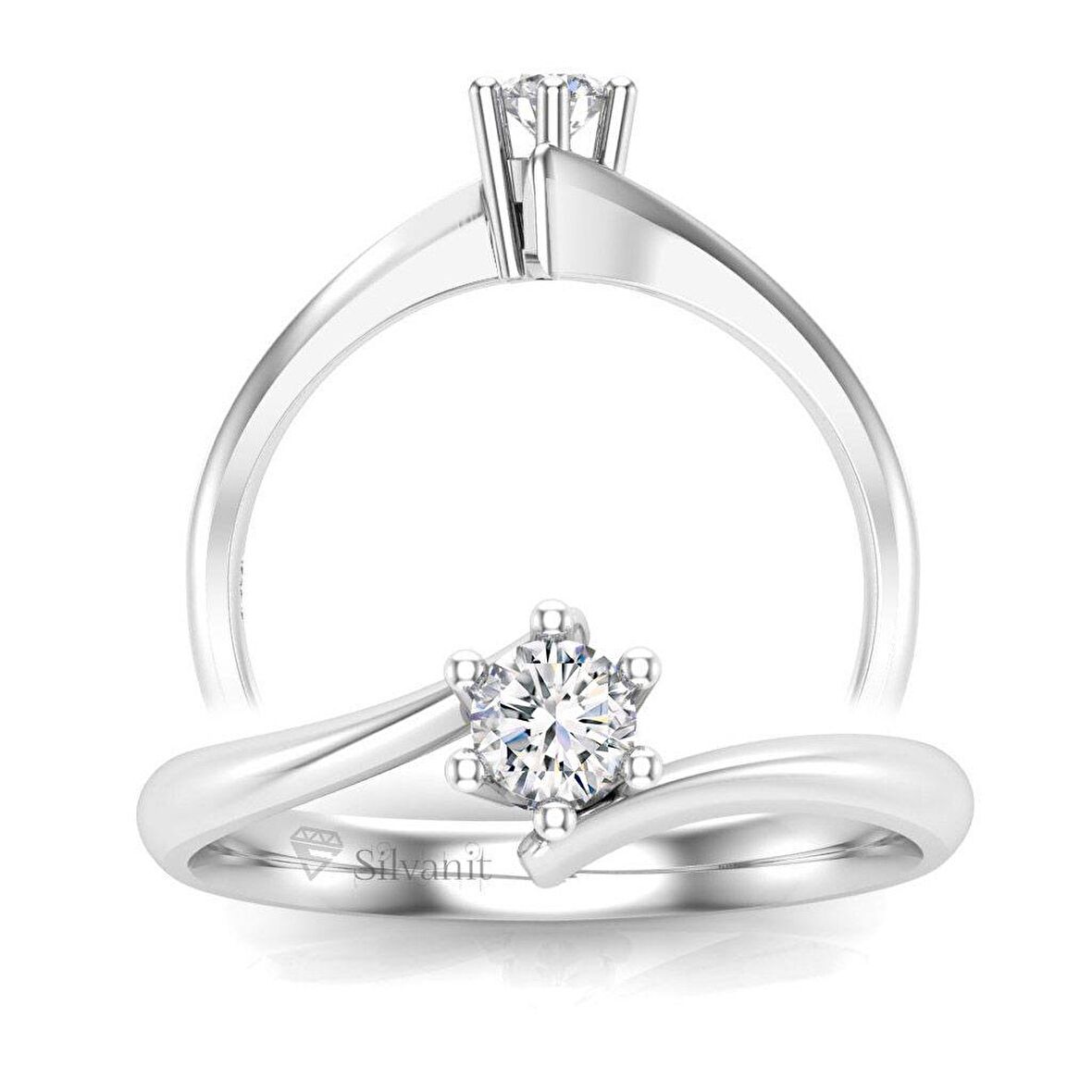 0,20 Karat Pırlanta Tektaş Yüzük