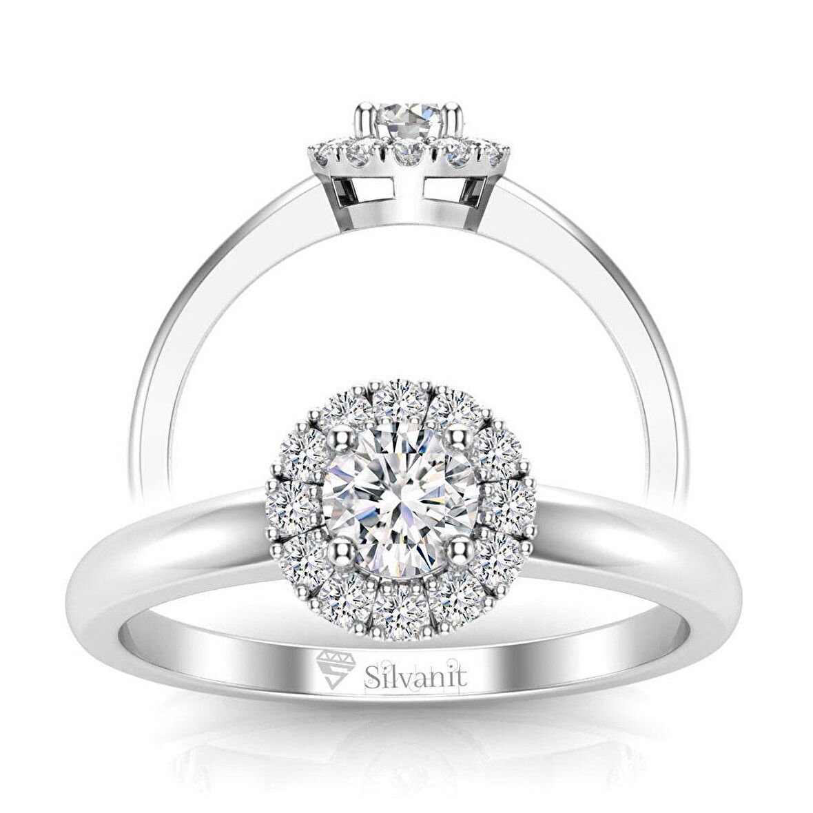 0,45 Karat G Renk Uluslararası Sertifikalı Pırlanta Yüzük