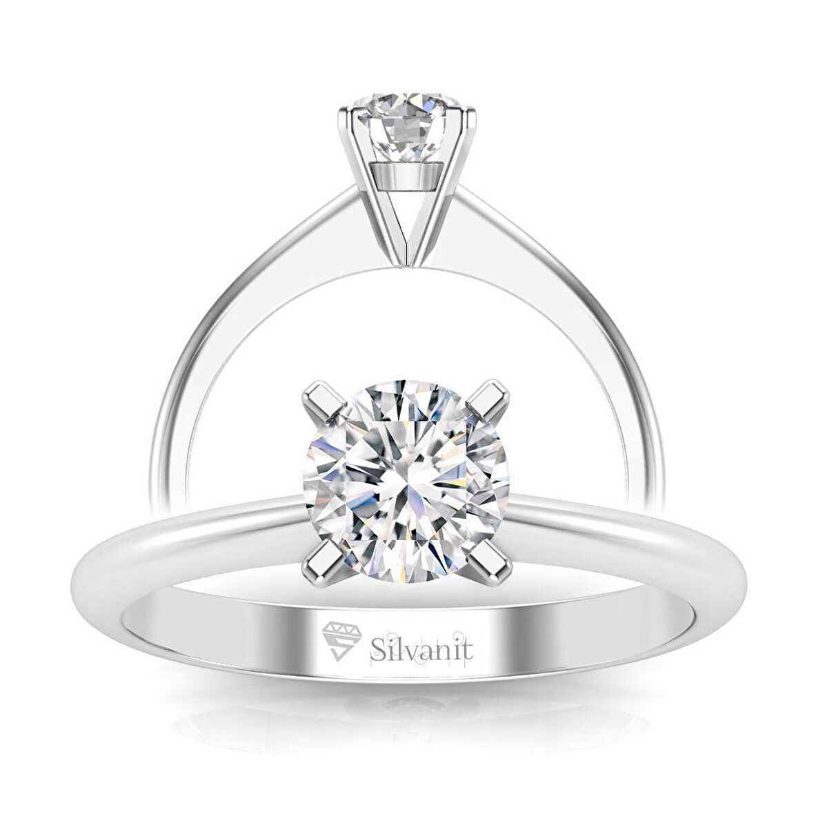 1,00 Karat G Renk Uluslararası Sertifikalı Pırlanta Tektaş Yüzük