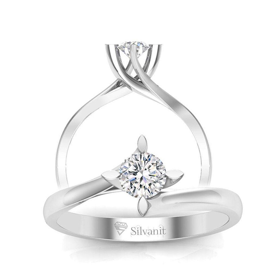 0,30 Karat G Renk Uluslararası Sertifikalı Pırlanta Tektaş Yüzük