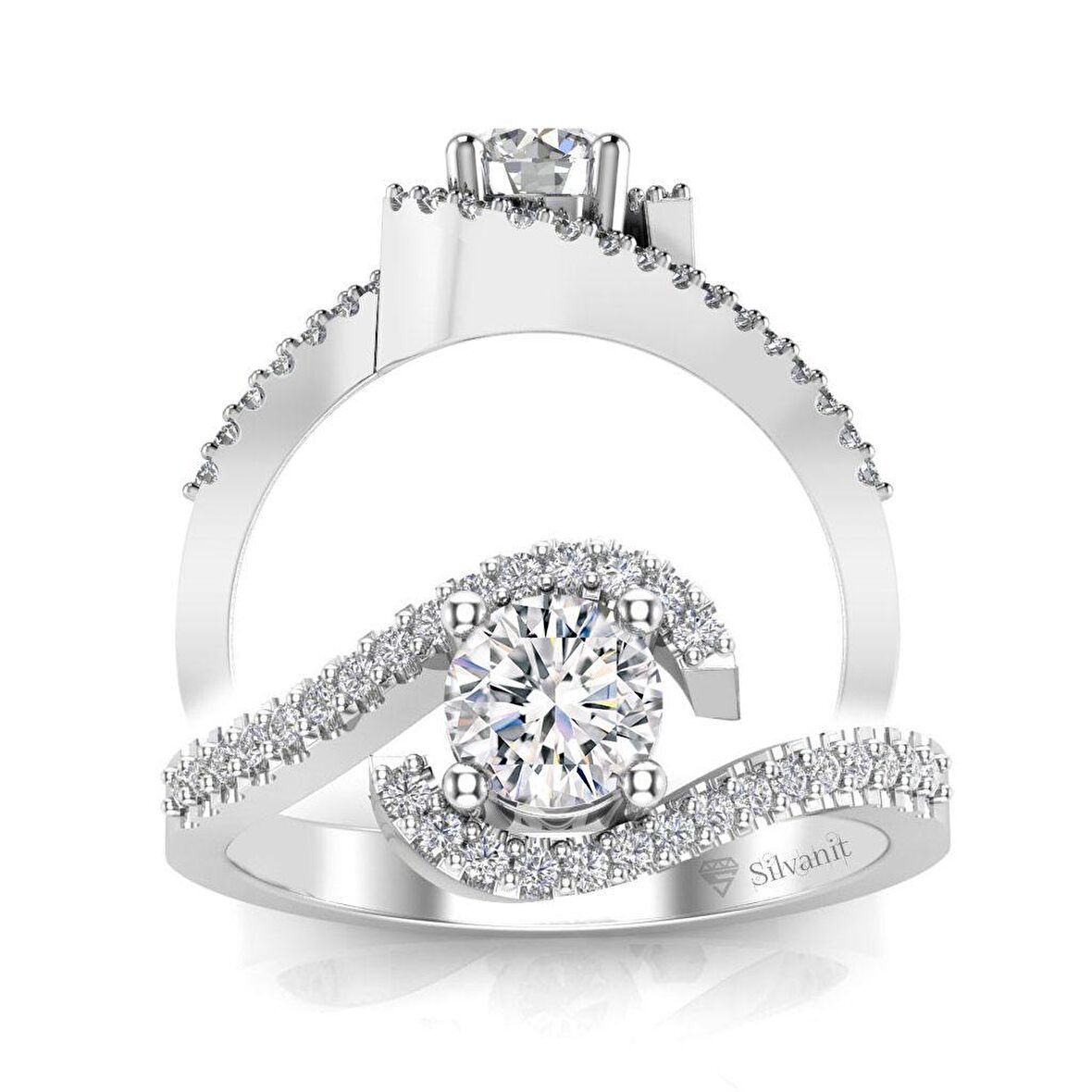 0,50 Karat G Renk Uluslararası Sertifikalı Pırlanta Tektaş Yüzük