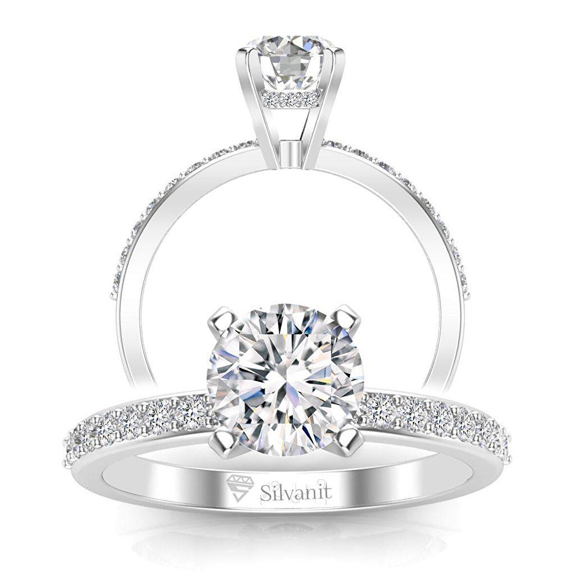 1,30 Karat H Renk Uluslararası  Sertifikalı Pırlanta Tektaş Yüzük