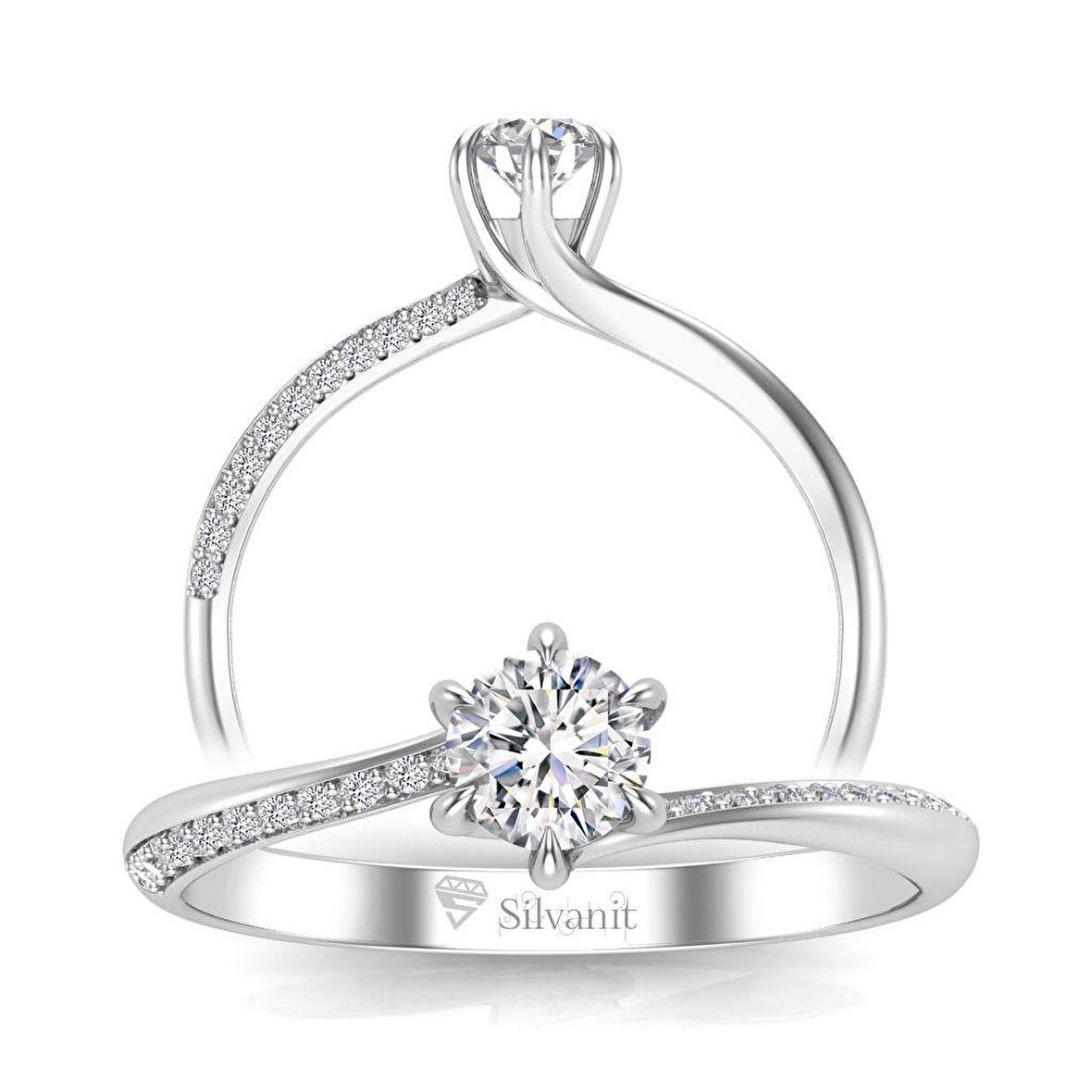 0,40 Karat  Pırlanta Tektaş Yüzük