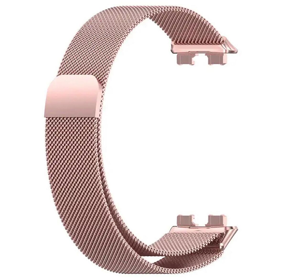 Huawei Band 8 Uyumlu Kordon Mıknatıslı Metal Hasır Kayış