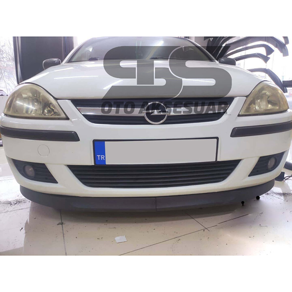 Sts Oto Aksesuar Opel Corsa C Lip Üniversal 2 Parça Astra H Tipi Esnek Tampon eki