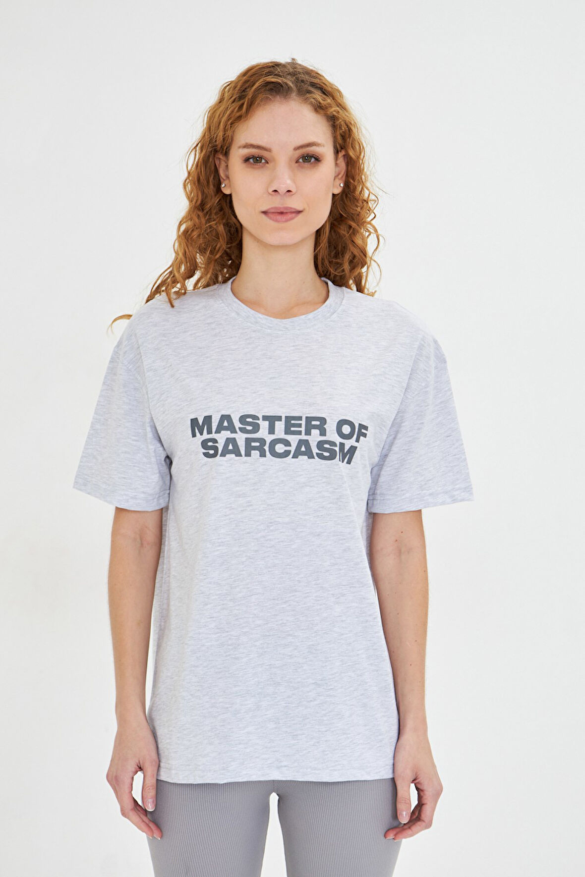  Kadın Master Of Sarcasm Baskılı Kısa Kollu %100 Pamuk Tişört